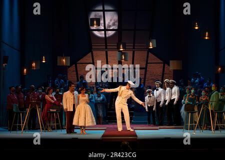 opera l'elisir d'amore, Donizetti, Teatre Principal, Palma di Maiorca, Isole Baleari, Spagna. Foto Stock