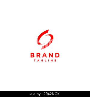 Semplice design con logo Abstract Letter S rotante. La lettera S logo della parola spazio che è progettato per descrivere come una galassia rotante. Illustrazione Vettoriale