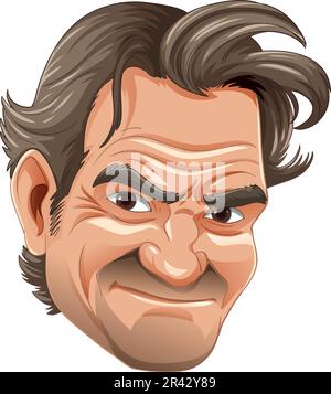 Bangkok, Thailandia 25 maggio 2023. Caricatura dell'illustrazione di Roger Federer Illustrazione Vettoriale