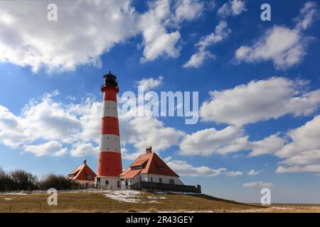 Faro Westerhever Foto Stock