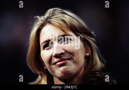 Stefanie Steffi Graf, deutsche Tennisspielerin, Porträt. Foto Stock