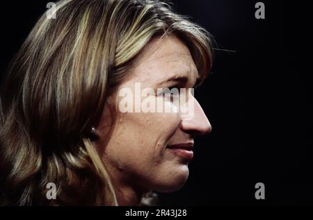 Stefanie Steffi Graf, deutsche Tennisspielerin, Porträt. Foto Stock