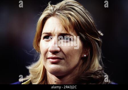 Stefanie Steffi Graf, deutsche Tennisspielerin, Porträt. Foto Stock