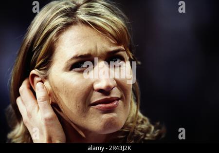 Stefanie Steffi Graf, deutsche Tennisspielerin, Porträt. Foto Stock