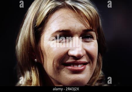 Stefanie Steffi Graf, deutsche Tennisspielerin, Porträt. Foto Stock