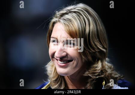 Stefanie Steffi Graf, deutsche Tennisspielerin, Porträt. Foto Stock