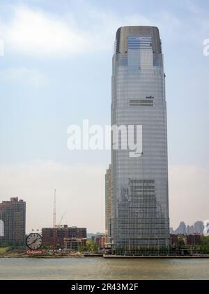 Lo skyline di Jersey City nel New Jersey Foto Stock