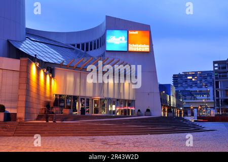 Museo del cioccolato Imhoff, Museo del cioccolato, Museo Stollwerck Lindt Imhof, Rheinauhafen, Colonia, Nord Reno-Westfalia, Germania Foto Stock