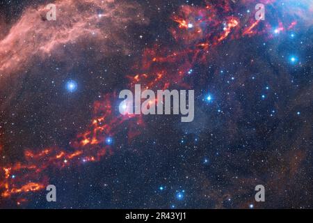 Gruppo di stelle. Starfield. Nebulizzazione. Elementi di questa immagine forniti dalla NASA Foto Stock