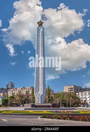 Wings of Victory Monument nel distretto di Arcadia a Odessa, Ucraina Foto Stock