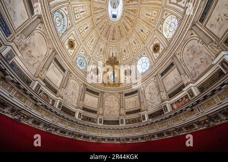 Capitolo Casa (Sala Capitolare) soffitto al Duomo interno di Siviglia - Siviglia, Andalusia, Spagna Foto Stock