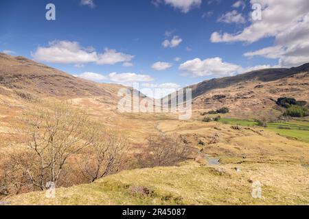 Il Passo Hardknott nel Lake District, Inghilterra Foto Stock