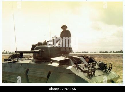 M8 du 28° reggimento di fanteria 1967 - 1968 - Vietnam Foto Stock