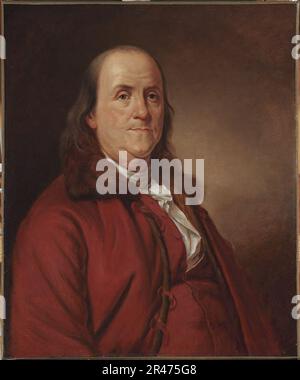 Artista non identificato - Benjamin Franklin (1706-1790), dopo Joseph-Siffred Duplessis (1725-1802) Foto Stock