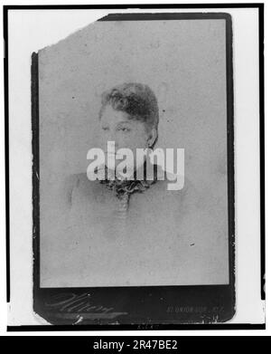 Donna non identificata, possibilmente madre di Mary Church Terrell, ritratto della testa e delle spalle, rivolto leggermente a sinistra) - Sarony, 31 Union Sqr., N.Y Foto Stock