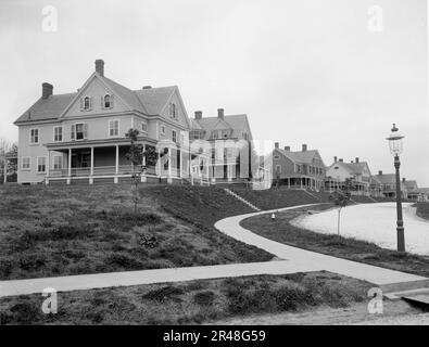 Officers' Row, Fort Oglethorpe, Chickamauga Park, Ten. [Georgia], tra il 1900 e il 1910. Foto Stock