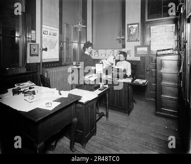 Stenographers' room, Leland &amp; Faulconer Manufacturing Co., Detroit, Michigan, 1903 novembre Foto Stock