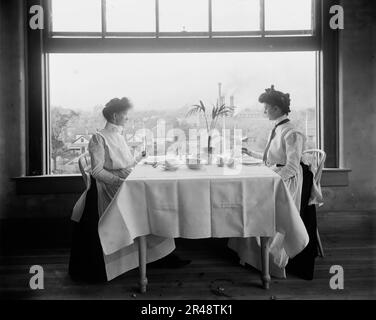 Finestra nel ristorante per ragazze, National Cash Register [Company], Dayton, Ohio, (1902?). Foto Stock