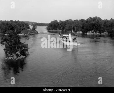 Canale perduto, Thousand Islands, N.Y., (1901?). Foto Stock