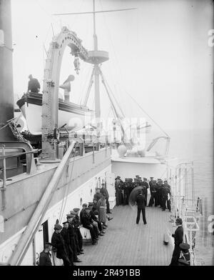 U.S.S. Maine, trapano di segnale, (1896?). Foto Stock