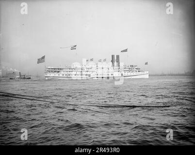 Vaporiera Priscilla, Fall River Line, c1901. Foto Stock