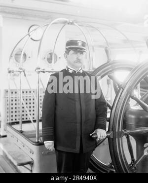 U.S.S. Newark, capitano Farquhar, tra il 1891 e il 1899. Foto Stock