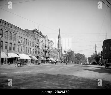 Main St., Northampton, Mass., c1907. Foto Stock