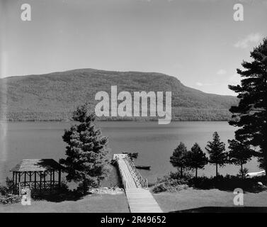 Lago Dunmore dal Mountain Spring Hotel, Green Mountains, tra il 1900 e il 1905. Foto Stock