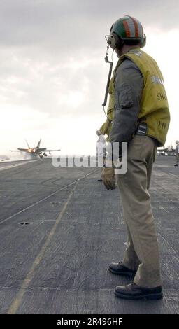 US Navy un F-A-18 Hornet assegnato al Foto Stock