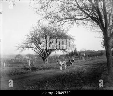 Vista vicino Basking Ridge, N.J., c1900. Foto Stock