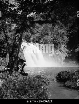 Cascate dell'Abra, tra il 1880 e il 1897. Foto Stock