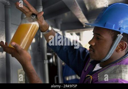 US Navy gas turbine System Foto Stock