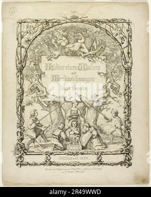 Canzoni dei pittori con Etchings, 1838. Foto Stock
