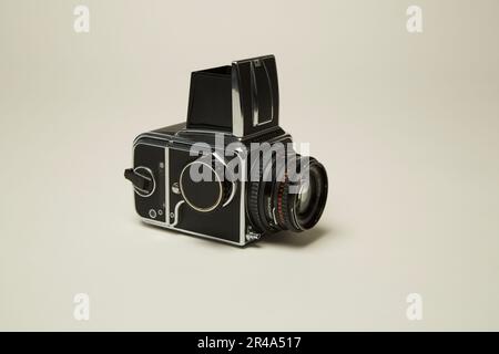 Fotocamera analogica Hasselblad oldschool vintage Foto Stock