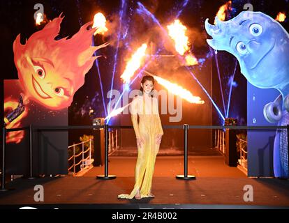 Cannes, Francia. 27th maggio, 2023. Cannes, Francia. 26th maggio 2023 Leah Lewis partecipa alla fotocall for Elemental Festival di Cannes 76th a Cannes, in Francia, parte del Festival di Cannes 76th. Credit: Doug Peters/Alamy Live News Foto Stock