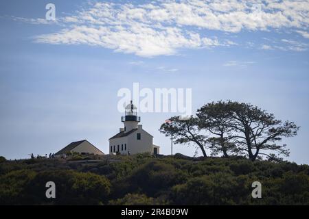 Il faro di Old Point Loma a San Diego Foto Stock