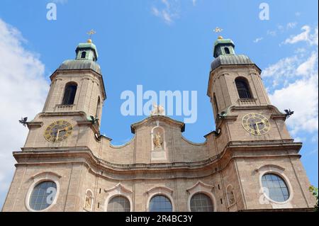 St Cattedrale di Giacobbe, Innsbruck, Tirolo, Cattedrale di Innsbruck, Austria Foto Stock
