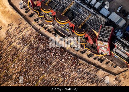 Parookaville GmbH, Radar Musik und Unterhaltungs GmbH, partecipanti al PAROOKAVILLE, Festival di musica elettronica, festival della manifestazione Foto Stock