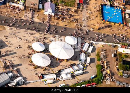Parookaville GmbH, Radar Musik und Unterhaltungs GmbH, partecipanti al PAROOKAVILLE, Festival di musica elettronica, festival della manifestazione Foto Stock
