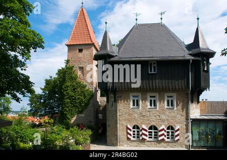 Burghalde, Kempten, Allgaeu, Baviera, Germania Foto Stock