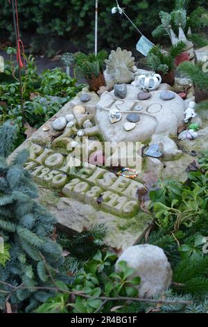 Tomba di Rio Reiser, San Cimitero di Matthew, Gravestone, Old St Matthew's Churchyard Berlin, Berlin-Schoeneberg, Berlin, Germany Foto Stock