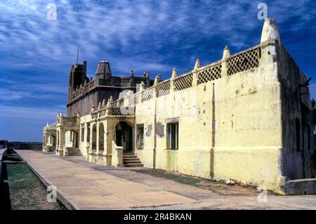 Forte Dansborg Danese costruito nel 1620 sulla riva del Golfo del Bengala a Tranquebar, Tharangambadi, Tamil Nadu, India del Sud, Asia. L'Oriente britannico Foto Stock