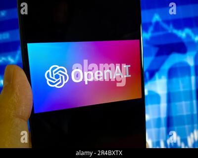 SUQIAN, CINA - 27 MAGGIO 2023 - illustrazione: OpenAI, Suqian City, Jiangsu Province, Cina, 27 maggio, 2023. Foto Stock