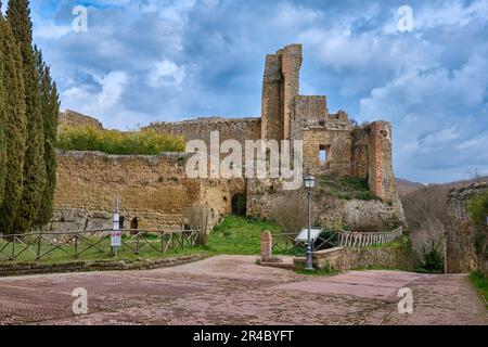 Rocca Aldobrandesca, Sovana, Toscana, Italia Foto Stock