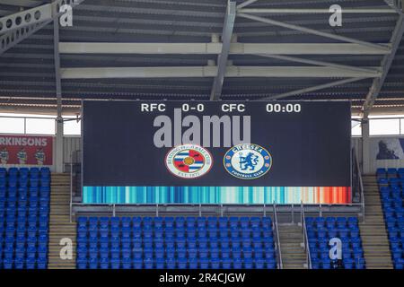 Reading, Regno Unito. 27th maggio, 2023. Reading, Inghilterra, 27th 2023 maggio: La scena è ambientata davanti al gioco di Barclays fa Womens Super League tra Reading e Chelsea al Select Car Leasing Stadium, Reading. (Tom Phillips/SPP) credito: SPP Sport Press Photo. /Alamy Live News Foto Stock