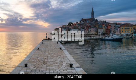 Rovigno ,Croatia.la città più bella dell'Istria Foto Stock