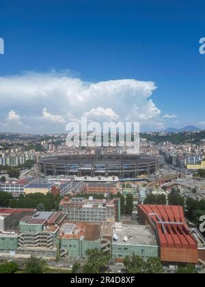 Napoli, Napoli, ITALIA. 27th maggio, 2023. 27/05/2023 Napoli, vista panoramica dall'alto di varie zone di Napoli.nella foto: stadio Maradona (Credit Image: © Fabio Sasso/ZUMA Press Wire) SOLO PER USO EDITORIALE! Non per USO commerciale! Foto Stock