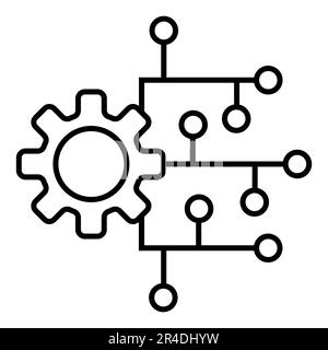 ICONA DEL VETTORE MODIFICABILE E RIDIMENSIONABILE DELL'INTERFACCIA API Illustrazione Vettoriale