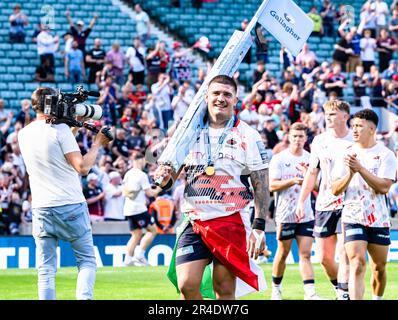 LONDRA, REGNO UNITO. 27th maggio 2023. Durante Saracens vs sale Sharks - Gallagher Premiership Rugby Final al Twickenham Stadium di sabato 27 maggio 2023. LONDRA INGHILTERRA. Credit: Taka G Wu/Alamy Live News Foto Stock