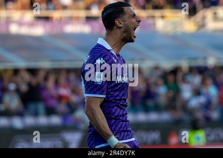 Firenze, Italia. 27th maggio, 2023. Stadio Artemio Franchi, Firenze, 27 maggio 2023, Mandragora Rolando Fiorentina ritratto durante ACF Fiorentina vs AS Roma - calcio italiano Serie A Match Credit: Live Media Publishing Group/Alamy Live News Foto Stock